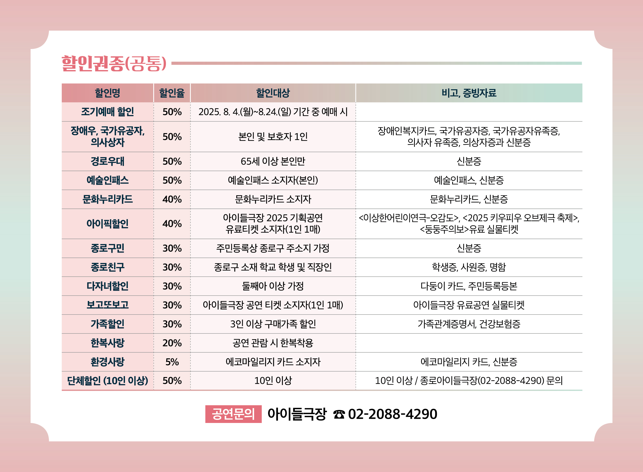 잠자는 숲속의 미녀 할인정보
